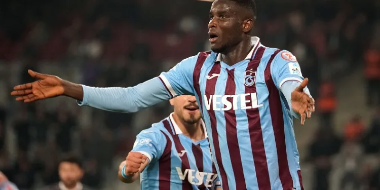 Trabzonspor’un Nijeryalı forveti Paul Onuachu maçı tamamlayamadı