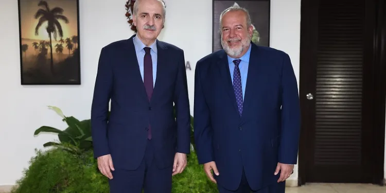 TBMM Başkanı Kurtulmuş, Küba Başbakanı Cruz ile bir araya geldi