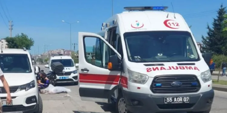 Kaza yapan motokurye hayatını kaybetti
