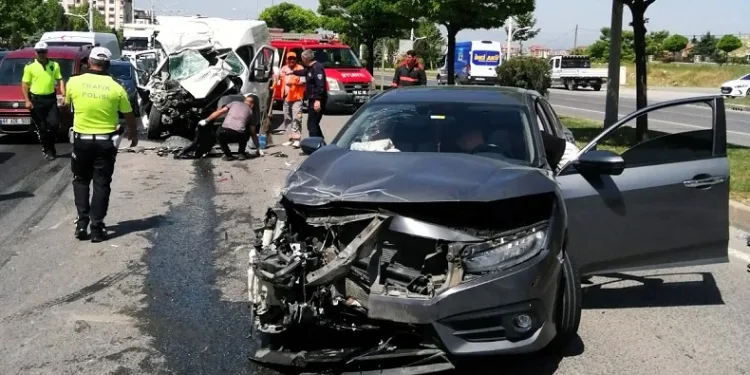 Malatya’da zincirleme kaza: 3 yaralı