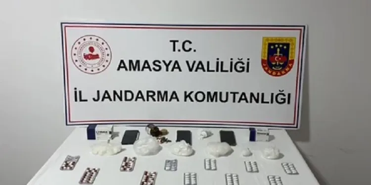 Amasya’da jandarmadan uyuşturucu operasyonu