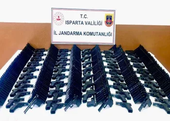 Elektrikli bisiklette 564 adet tabanca alt takımı ele geçirildi