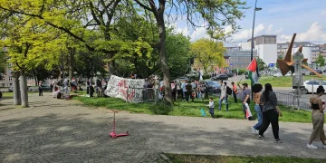 Belçika’da İsrail’e yapılan silah satışı protesto edildi