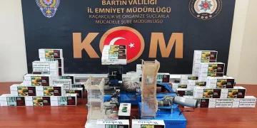 Bartın’da kaçak sigara operasyonu