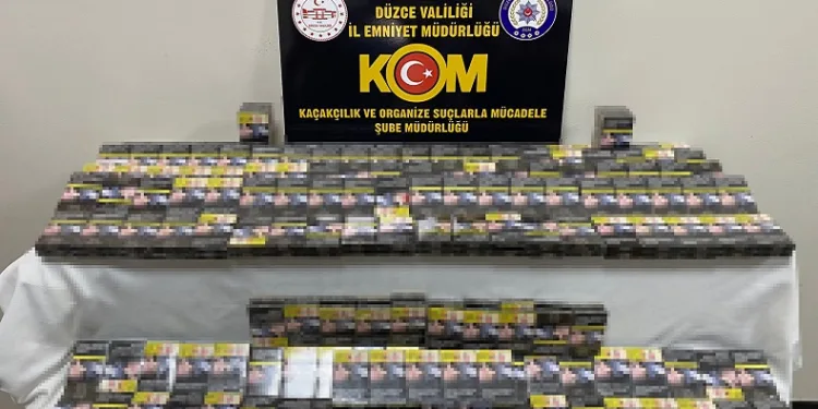 340 paket kaçak sigaraya el konuldu