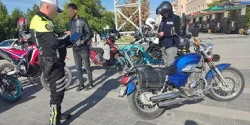 Yaya bölgelerinde motosiklet ve motorlu bisiklet kullanan 47 sürücüye ceza kesildi
