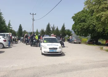 Orhaneli’nde motosiklet turu yapıldı