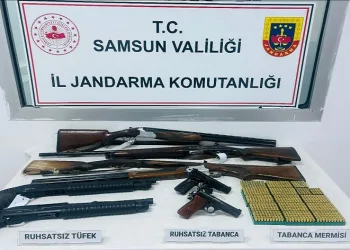 Jandarma ekiplerinden silah ve mühimmat operasyonu
