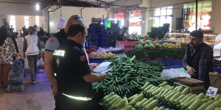 Orhangazi pazar yerinde sıkı denetim