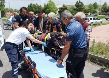 Konya’da motosiklet kazası