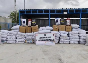 Ankara’da 3 milyon 825 bin liralık kaçak tütün ele geçirildi
