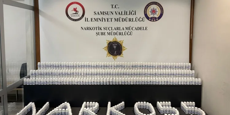 Samsun’da 35 bin adet sentetik ecza ele geçirildi