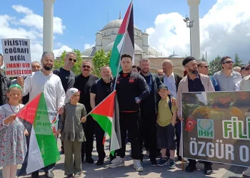 Düzce’de İsrail protestosu