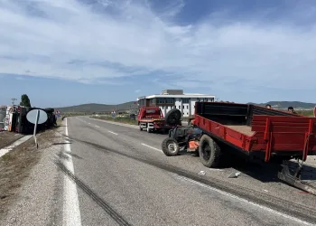 Gönen’de trafik kazası: 2 yaralı