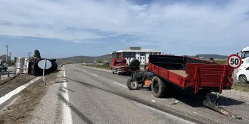 Gönen’de trafik kazası: 2 yaralı
