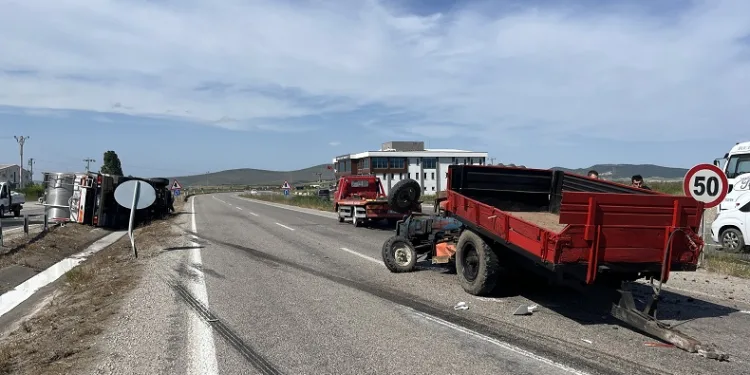 Gönen’de trafik kazası: 2 yaralı