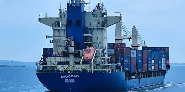 Çanakkale Boğazı’ndan geçen konteyner gemisi dümen arızası yaptı