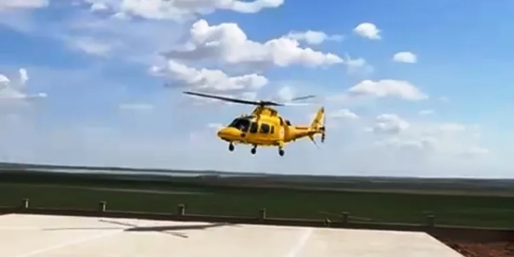 Kulu’da ambulans helikopter yeni doğan bebek için kalktı
