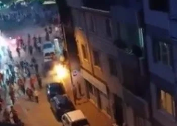 Bursa’da şampiyonluk maçı sonrası gergin anlar