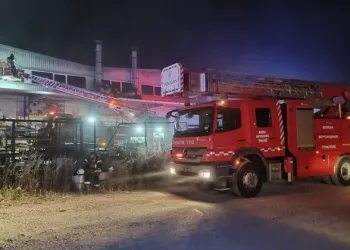 Bursa’da fabrika yangını!