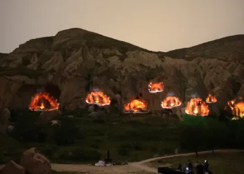 Kapadokya’nın oluşum süreci yansıtıldı