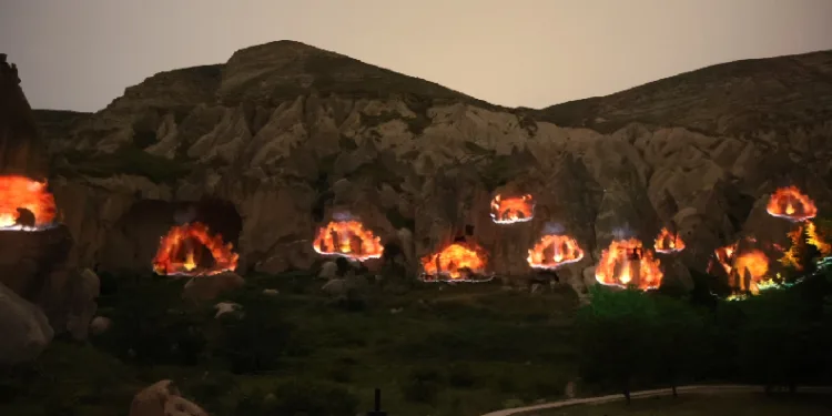 Kapadokya’nın oluşum süreci yansıtıldı