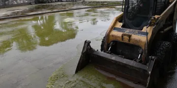 Büyükşehir, Atatürk Parkı’ndaki havuzu temizledi