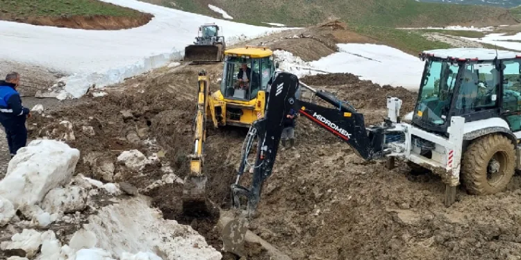 Berçelan’daki su çalışması 3. gününde