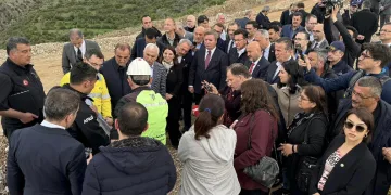 Maden sahasında inceleme yapıldı