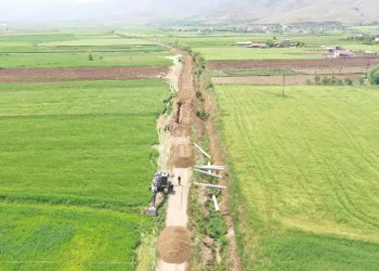 Uluova sulama inşaatında çalışmalar sürüyor