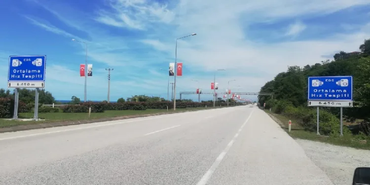 Ordu’da Ortalama Hız İhlal Tespit Sistemi