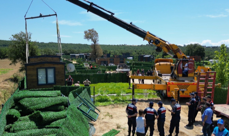 Edirne’de "tiny house"lar kaldırılıyor
