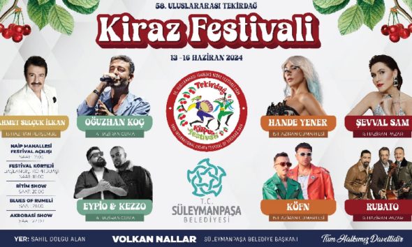 Kiraz Festivali sanatçıları belli oldu