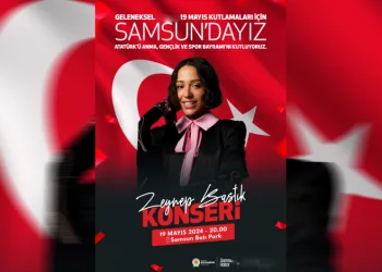 Zeynep Bastık, 19 Mayıs'ta Samsun'da