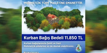 Mehmetçik Vakfı’nın kurban bağış bedelleri