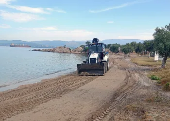 Milas sahilleri yaza hazırlanıyor