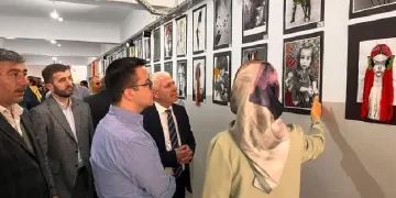 Çermik’te Filistin temalı sergi açıldı