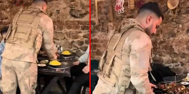 Restoranda askeri üniforma ile servise 7,5 yıla kadar hapis istemi