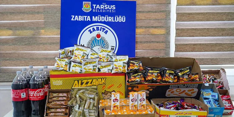 Tarsus’ta son kullanma tarihi geçmiş 238 ürün ele geçirildi
