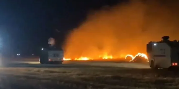 Diyarbakır’da anız yangınlarına 9 TOMA müdahale etti