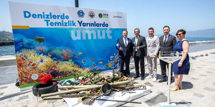 Bursa’da denizden tencere, otomobil lastiği çıktı