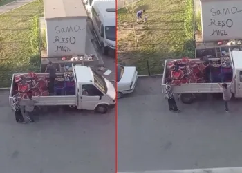 Bursa’da bir pazarcı satamadığı çilekleri çöpe döktü