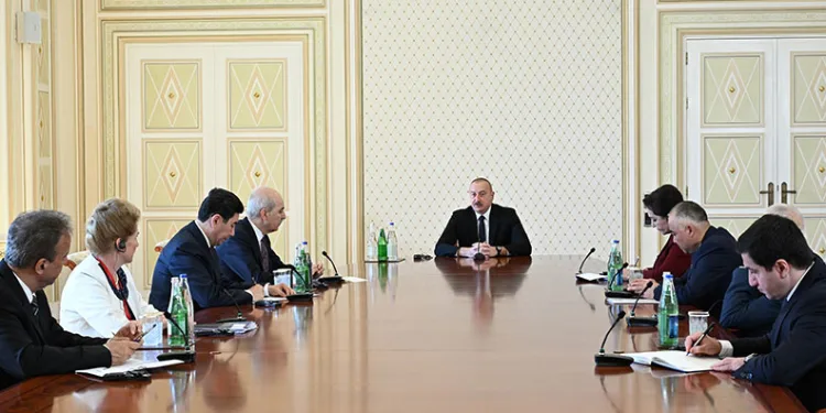 Aliyev, TBMM Başkanı Kurtulmuş’u kabul etti