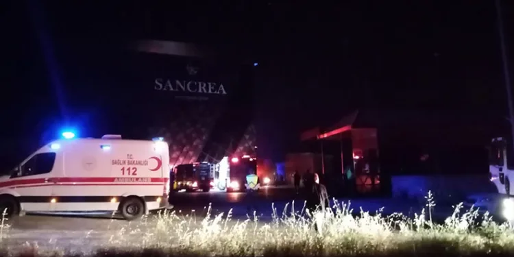 İnegöl’de sandalye fabrikasında yangın