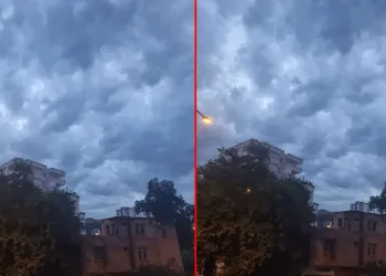 Çocuk yüzünü andıran bulut belirdi