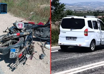 Bursa’da motosiklet hafif ticari araçla çarpıştı: 1 ölü