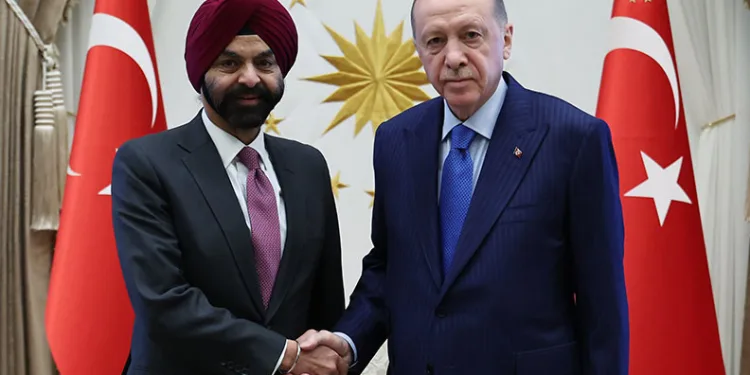 Cumhurbaşkanı Erdoğan, Dünya Bankası Başkanı Banga’yı kabul etti