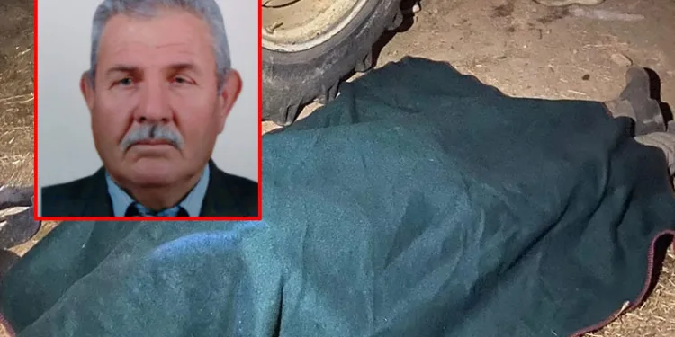 Traktörün altından kalan emekli öğretmen hayatını kaybetti