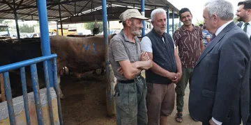 Şadi Özdemir, kurban pazarını gezdi