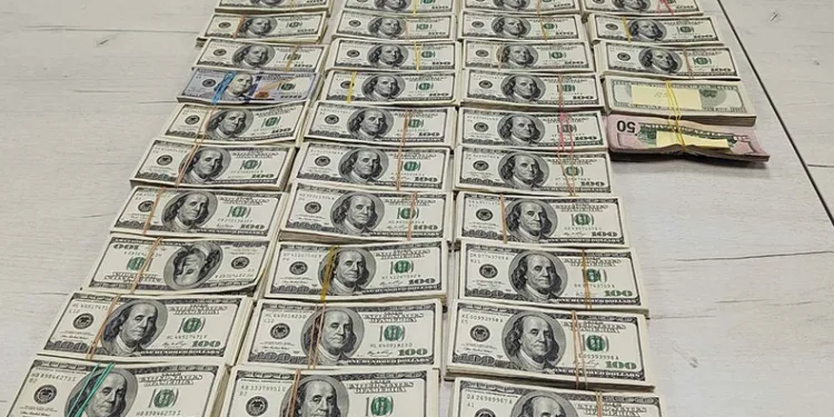 Televizyon içerisine sakladıkları 340 bin dolar gümrüğe takıldı